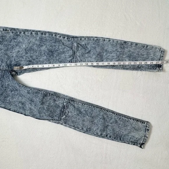 Pistola Acid Wash Skinny Jeans High Rise Distressed Size 26 - Picture 14 of 14